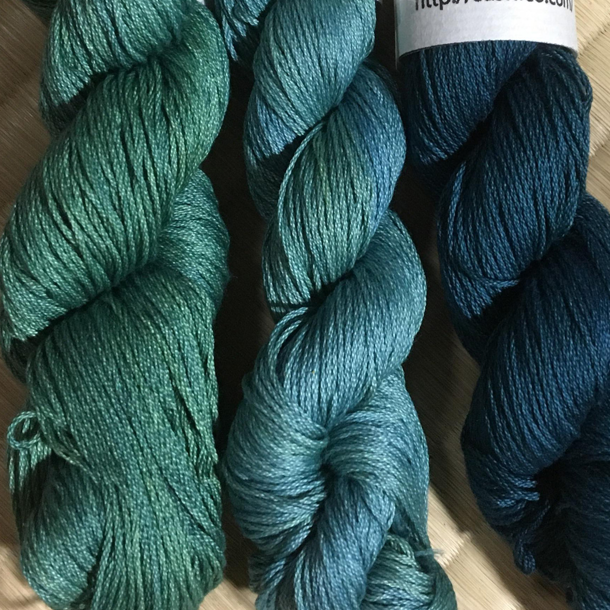 藍染め刺し子糸について